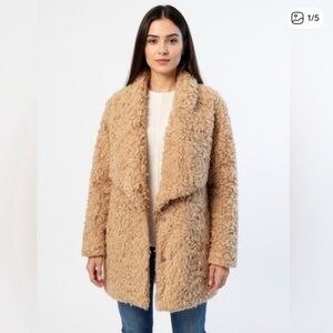 Anthropologie Camel Teddy Jacket
